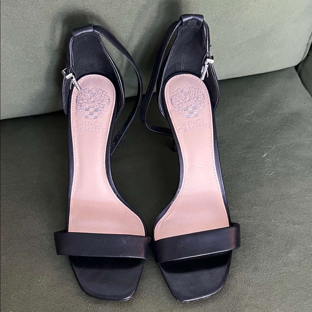 Vince Camuto Black Strappy Heels